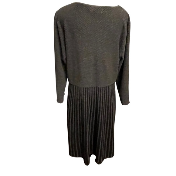 Calvin Klein Black and Gray Long Sleeve Dress - Picture 3 of 6